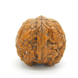 19th Century Japanese Carved Walnut Scholar Pattern Ornament Antique c1830s