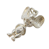 Sterling Silver Big Ear Mouse Charm Pendant Vintage c1970s