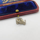 Sterling Silver Old Fashioned Car Charm Pendant Vintage c1970