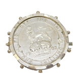 Sterling Silver Mounted King Edward VII Shilling Coin Brooch Antique 1902