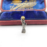 Sterling Silver Statue of Liberty American Charm Pendant Vintage c1970