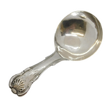 Victorian Sterling Silver Kings Pattern Tea Caddy Spoon Antique Birmingham 1846