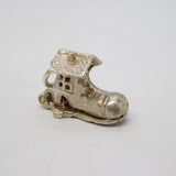 Sterling Silver Family in the Shoe Opening Charm Pendant Vintage c1970