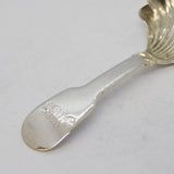 George IV Sterling Silver Shell Bowl Tea Caddy Spoon Antique 1830 Birmingham