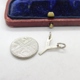 Sterling Silver 'Y' Initial Charm Pendant Vintage c1970