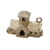 Sterling Silver Opening Church Charm Pendant Vintage c1970s