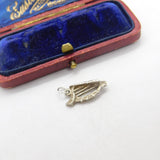 Sterling Silver Musical Harp Charm Pendant Vintage c1970