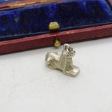 Sterling Silver Sphinx of Egypt Charm Pendant Vintage c1970