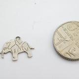 Sterling Silver Little Elephant Charm Pendant Vintage c1970