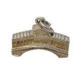 Sterling Silver Rialto Bridge Venice Charm Pendant Vintage c1970s