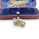 Sterling Silver Traditional Motor Car Charm Pendant Vintage c1970