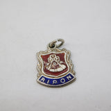 Sterling Silver Enamel Ripon Souvenir Charm Pendant Vintage c1970