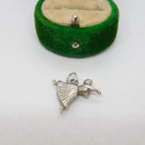 Sterling Silver Ballerina Charm Pendant Vintage c1970