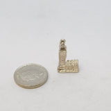 Sterling Silver Big Ben Charm Pendant Vintage c1970