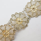 20th Century Sterling Silver Spider in the Web Panel Bracelet Antique c1930s