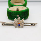 WWII Sterling Silver US Air Force Sweetheart Brooch Antique c1940