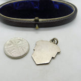 Sterling Silver and Niello Enamel Lightening Goddess Charm Pendant Siam 1920