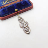 Sterling Silver Celtic Knot Charm Pendant Vintage c1970