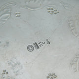 Georg Jensen Pair of Sterling Silver Glass Coasters No. 510 Antique c1930s