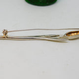 Frosted Sterling Silver Rose Flower Sweetheart Brooch Vintage c1980