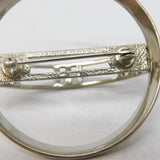 Ola M Gorie Sterling Silver Rennie Mackintosh Style Brooch Vintage 1989