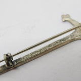 Celtic Art Industries Scottish Sterling Silver Dirk Brooch Vintage c1970