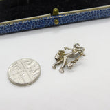 Sterling Silver Oriental Farmer with Basket Charm Pendant Vintage c1970
