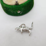 Sterling Silver Kangaroo Charm Pendant Vintage c1970