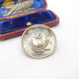 Mexican Sterling Silver Sombrero Hat Souvenir Brooch Vintage c1960