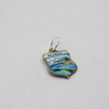 Sterling Silver 'Keswick' Travel Shield Souvenir Charm Pendant Vintage c1970