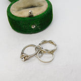 Sterling Silver Wedding & Engagement Ring Charm Pendant Vintage c1970