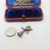 Sterling Silver Eros The Winged Archer Charm Pendant Vintage c1970