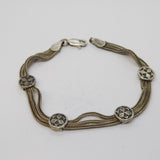 20th Century Sterling Silver Ottoman Style Link Bracelet Vintage c1960s