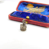 Sterling Silver Crown Charm Pendant Vintage c1970