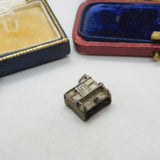 Sterling Silver Upright Piano Music Charm Pendant Vintage c1970