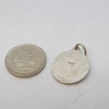 Sterling Silver Virgo Zodiac Charm Pendant Vintage c1970