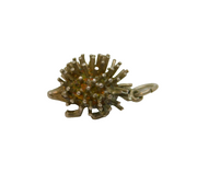 Sterling Silver Hedgehog Charm Pendant Vintage c1970s