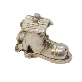 Sterling Silver Family in the Shoe Opening Charm Pendant Vintage c1970s