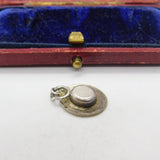 Sterling Silver Boater Hat Charm Pendant Vintage c1970