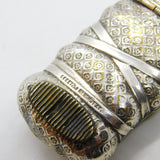 Victorian Austrian Silver Plated Baby in the Basket Novelty Vesta Case c1860