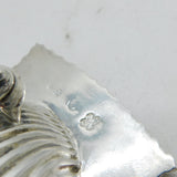 George III Sterling Silver Crested Shell Form Butter Dish Antique c1760s London