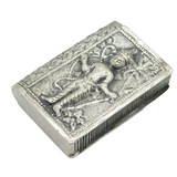 19th Century Anglo-Indian Sterling Silver Vesta Case Antique c1880s