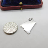 Sterling Silver State of Rhode Island USA Charm Pendant Vintage c1970