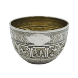 Victorian Sterling Silver Zodiac Signs Bowl Antique 1886 London