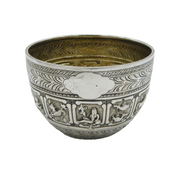 Victorian Sterling Silver Zodiac Signs Bowl Antique 1886 London