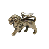 Sterling Silver Lion Leo Horoscope Symbol Charm Pendant Vintage c1970