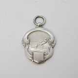 Sterling Silver Tug Of War Sporting Fob Medal Antique 1933 Birmingham Deco