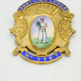 Sterling Silver Gilt & Enamel 'Phrygian Lodge' Masonic Medal Antique London