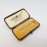 Edwardian Boxed 15ct Gold Running Fox Stick Pin Antique c1910