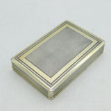 Austro-Hungarian Sterling Silver Stag Hunting Scene Snuff Box Antique 1840